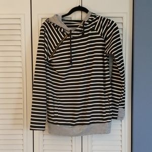 Double hooded sweatershirt